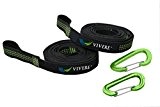 Vivere ULTS Ultra Lite Tree Straps 2 Pack, schwarz