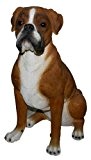 Vivid Arts Real Life Boxer Hund, Kunstharz Gartendeko (Größe A)