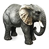 Vivid Arts Real Life Elefant, extra groß, Kunstharz Gartendeko (Größe A)