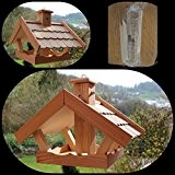 Vogelhaus (V53 Bausatz ) Vogelhäuser Vogelfutterhaus Vogelhäuschen-aus Holz mit Lärchenholzschindeln