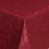Wachstuch Tischdecke Gartentischdecke Abwaschbar Relief Karos Rot 160x140 cm