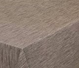 Wachstuchtischdecke rund oval eckig, Georginias Tischdecke abwischbar, Farbe und Größe wählbar (Eckig 220x140 cm Braun)