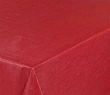 Wachstuchtischdecke rund oval eckig, Georginias Tischdecke abwischbar, Farbe und Größe wählbar (Eckig 160x140 cm Rot)
