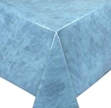 Wachstuchtischdecke Tischdecke Wachstuch abwischbar, Glatte Oberfläche Marmor Motiv Blau, Farbe + Größe wählbar 100x140 cm