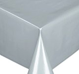 Wachstuchtischdecke Tischdecke Wachstuch abwischbar, Glatte Oberfläche Uni Motiv Grau, Farbe + Größe wählbar 100x140 cm