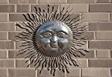 Wanddeko Sonne, Gartendeko im Landhaus Stil, Gartenfigur aus Eisen