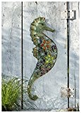 Wandhänger "Seepferdchen" aus Metall im Antiklook