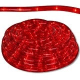 Weihnachtsbeleuchtung - Partybeleuchtung - Lichterkette - Lichtschlauch mit Modellauswahl (rot 12m)