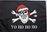 Weihnachtsfahne YO HO HO Pirat Flagge Fahne Grösse 1,50x0,90m