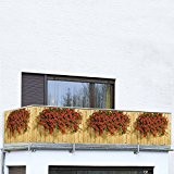 WENKO Balkon-Foto-Sichtschutz, Geranien