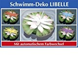 Wenko LED Libelle mit Farbwechsel Schwimmdeko Schwimm Deko Gartendeko Teichdeko Gartenteich