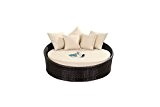 West Country klein Sofa - inkl. einem Circular Bett mit einer dicken Boden Kissen und passender Scatter Kissen für zusätzlichen Komfort Rattan ...