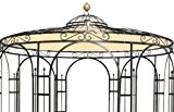 Wetterfeste Dachverkleidung fuer Gartenpavillon Metall Eleganz 350cm