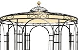 Wetterfeste Dachverkleidung fuer Gartenpavillon Metall Eleganz 550cm