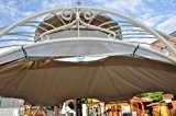 Wetterfeste Dachverkleidung fuer Gartenpavillon Metall Romantik 400cm