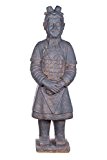 Wetterfeste Riesige XXL schwere (9 kg) Statue antiker Terrakotta Krieger, chinesischer Krieger, 102 cm hoch SY 233140 Gartenfigur, Dekofigur, Statue, ...