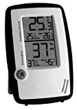 Wetterladen Thermometer Hygrometer Room Control, Schwarz, 100 x 25 x 135 mm