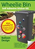 Wheelie Bin Self Adhesive Sticker Kit, Balloons Design by Rowan