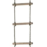 WICKEY Strickleiter 6 Sprossen schwer Trittleiter Turngerät Holz Hängeleiter, ca. 210cm