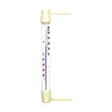 Wiener Aussen - Garten - Fenster Thermometer Analog . Kunststoff Fensterthermometer Temperaturanzeige + / - 50 °C