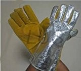 WIG Schweißen MIG Handschuhe, aluminisierter PFR Viskose, Rindsleder, palme