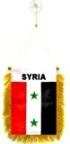Wimpel SYRIEN 15x10cm - SYRISCHE Mini Flagge 10 x 15 cm - Auto Pennant spezielle Auto AZ FLAG
