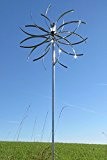 Winddancer Power Flower St Solar - Hochwertige Gartendeko, Windspiel als tolles Geschenk für Gartenfreunde, Windchime, Geschenkidee, Terassendeko