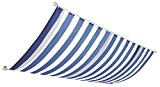 Windhager Sonnensegel für Seilspanntechnik, Blau/ Weiß, 270 x 140 cm