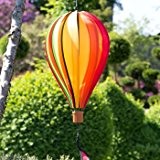 Windspiel - Satorn Balloon TWISTER - wetterbeständig - Ballon:Ø23cm x 37cm, Spirale: Ø10 cm x 75cm - inklusive kugelgelagerter Aufhängung ...