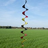 Windspiel - Twister M TEAM GERMANY - UV-beständig und wetterfest - Ø15cm, Länge: 120cm - inkl. Kugellagerwirbelclip