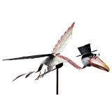 Windspiel Vogel aus Metall, 125 cm hoch, Exner Gartendeko