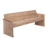 wood4you AMZ steigerhouten Loungebank Basic 160 148 x 60 x 40 cm Holz Lounge Sofa 160 cm - Braun (4-)