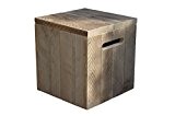 wood4you SWW kubuskruk 40 x 40 x 43 cm Holz Cube Hocker - braun (1-)