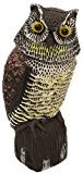 WOODSIDE LARGE REALISTIC OWL DECOY WITH ROTATING HEAD BIRD PIGEON CROW SCARER by Woodside