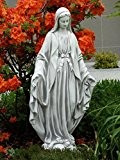 Wunderschöne Statue Madonna heilige Maria aus Steinguss, frostfest