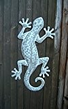 Wunderschönes Wandobjekt, Gecko, Wanddekoration, Eisen, Handarbeit