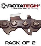 x2 (Two) Genuine Rotatech Professional Chainsaw Saw Chain Fits Timberpro 62cc 20"
