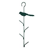 Xclou Futterhalter, Vogeldesign, Futterstation aus Metall, Vogelfutterspender mit 4 Haken, Futterhalter zum Hängen, ca. 14 x 0,6 x 40,5 cm, ...