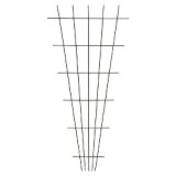 Xclou Gitterspalier in V-Form aus hochwertigem Metall, Rankgitter mit einer Höhe von ca. 150 cm und einer Breite von 10-75 ...
