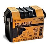 Xunzel SOLARLIFE-G5 A++, off-grid Solar LED Beleuchtung und stromerzeugung Kit, Aluminium, 5 W, schwarz, 23 x 42,3 x 29 cm