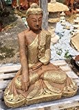 XXL Buddha China Steinfigur Steinguss + inkl. original Pflegeanleitung von Steinfiguren Welt