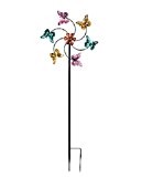 XXL Gartenstecker Gartendekoration Schmetterling Windrad aus Metall NEU