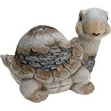 XXL Schildkröte 36x26x27 cm große Dekofigur Gartenschildkröte Keramikfigur