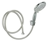 XXL Shower Head with 5 Jet Functions including Shower Hose Stainless Steel by Oxid7
