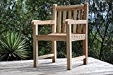 XXS® Möbel Garten Sessel Caracas hochwertiges Teak Holz bequeme Armlehnen geschliffene Oberfläche natürliches Design pflegeleicht Lager Paketversand