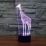 XYDKSMB® Giraffe 2 visuelle 3D-LED-Leuchten bunte Note Atmosphäre Lichter Geschenk Lampe