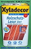 Xyladecor Holzschutzlasur 2in1 Aussen, 6 Liter, Farbton Tannengrün