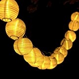 YOEEKU Lichterkette 20er 4,6 Meter LED Lampions Laterne Gartenbeleuchtung Innen- und Außenbereich mit Batteriehalter für Party, Deko, Feiern, Garten, Terrasse, ...