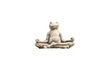 Yoga Frosch, Tierfigur aus Steinguss