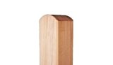 Zaunpfosten Holz / Holzpfosten aus Douglasie mit Rundkopf für Sichtschutz im Garten in den Maßen 9 x 9 x 190cm